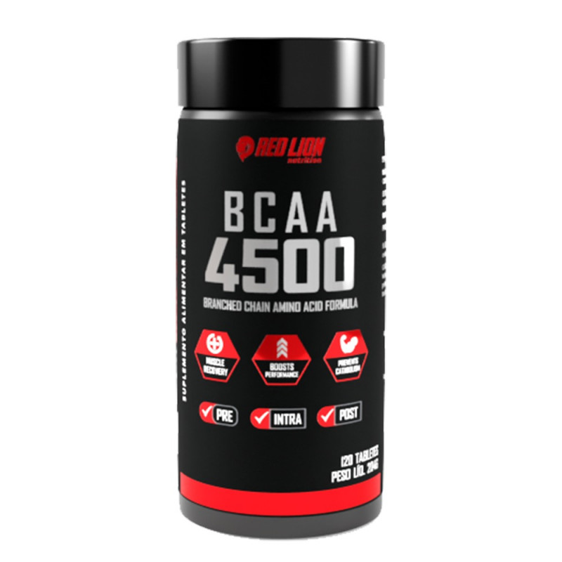 RED LION SUPLEMENTOS - BCAA RED LION 4500 - 120 TBL