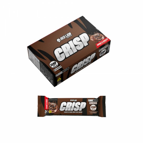 RED LION SUPLEMENTOS - CRISP BAR SABOR BROWNIE DE CHOCOLATE 45G C/12