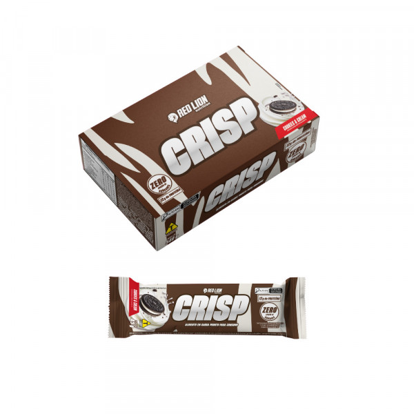 RED LION SUPLEMENTOS - CRISP BAR SABOR COOKIES E CREAM 45G C/12 RED LION SUPLEMENTOS - CRISP BAR SABOR COOKIES E CREAM 45G C/12