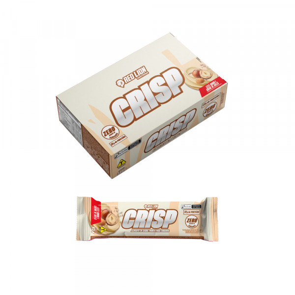 RED LION SUPLEMENTOS - CRISP BAR SABOR LEITE NINHO E CREME DE AVELA 45G C/12 RED LION SUPLEMENTOS - CRISP BAR SABOR LEITE NINHO E CREME DE AVELA 45G C/12
